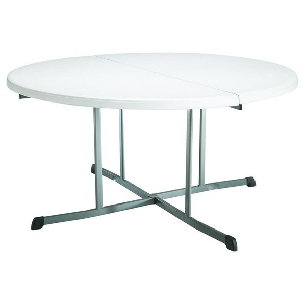 Lifetime Table Rnd Fld-In-Half Wht 60In 25402